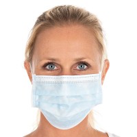 Vorschau: OP Maske Typ IIR, 3-lagig, PP - blau Vorschau: OP Maske Typ IIR, 3-lagig, PP - blau