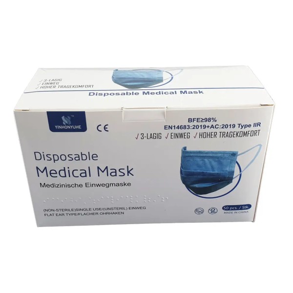 YINHONYUHE OP Maske blau - 50er Box