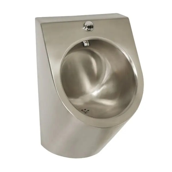 Edelstahl Urinal mit Infrarot Spülung SLPN07E, vandalensicher