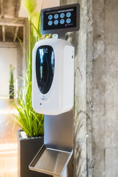 Desinfektionssäule Sensor HM24 Care mit Ständer