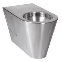 Bodenstehende Edelstahl Toilette SLWN14, vandalensicher Bodenstehende Edelstahl Toilette SLWN14, vandalensicher