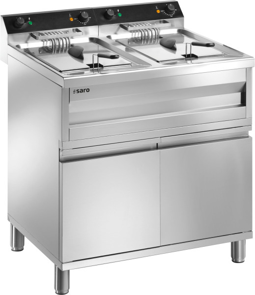 SARO Fritteuse Modell GASTROLINE 12+12VS  Kategorie: KOCH- UND GARTECHNIK (THERMIK) Brutto-Gewicht: 59,00 kg EAN: 4017337173051 Versandart: Spedition (1 FP)