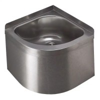 Eckwaschbecken Edelstahl SLUN11 inklusive Siphon, Ablaufgarnitur und Befestigungsmaterial Eckwaschbecken Edelstahl SLUN11 inklusive Siphon, Ablaufgarnitur und Befestigungsmaterial