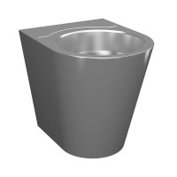 Bodenstehende Edelstahl Toilette SLWN05, vandalensicher Bodenstehende Edelstahl Toilette SLWN05, vandalensicher