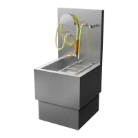 Edelstahl Ausgussbecken zur Entleerung mobiler Toiletten - Lieferung inkl. Schläuche, Kugelhähnen und Klapprost Edelstahl Ausgussbecken zur Entleerung mobiler Toiletten - Lieferung inkl. Schläuche, Kugelhähnen und Klapprost