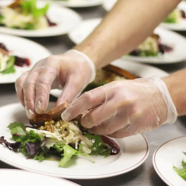 Vinylhandschuhe Ideal puderfrei - Einsatz in der Gastronomie