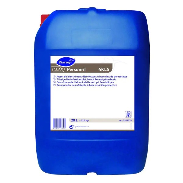 Diversey Bleich- und Desinfektionsmittel Clax Personril 4KL5 - 20 Liter Kanister
