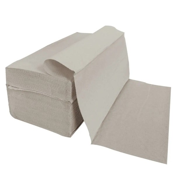 Papierhandtücher 1-lagig, naturweiß, Recyclingpapier