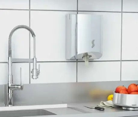 Papierhandtuchspender Edelstahl für Handtuchpapierrollen