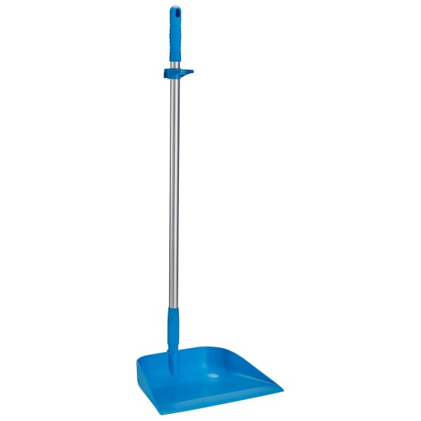 Vikan Kehrschaufel mit langem Stiel, 330 mm - blau