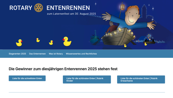 Rotary Projekt "Entenrennen"