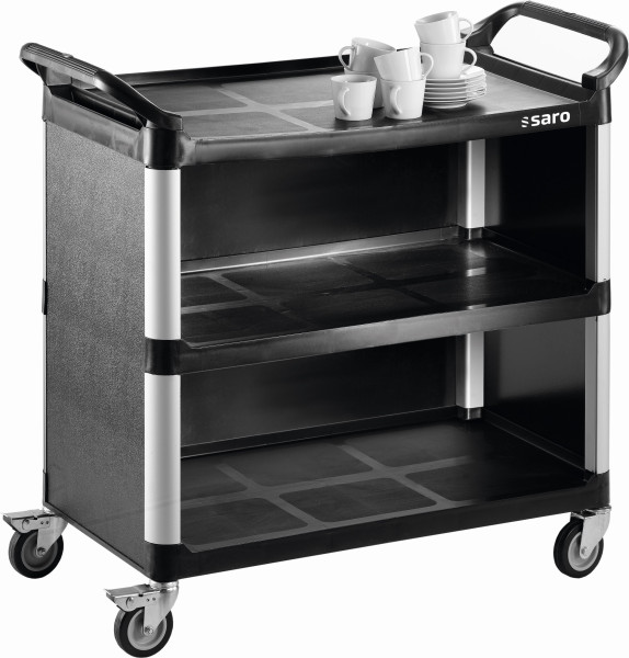 SARO Transportwagen / Servierwagen Modell ZOKA 2  Kategorie: HOTELBEDARF, TRANSPORT & LAGER Brutto-Gewicht: 20,10 kg EAN: 4017337213955 Versandart: Paket