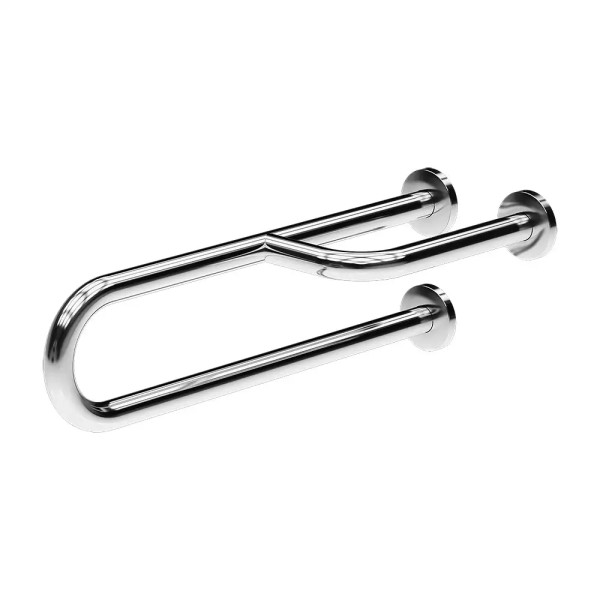 Edelstahl Stützgriff WC SLZM13 - polierte Oberfläche - Länge 600 mm