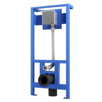 Vorwandelement WC mit Drückerplatte SLW10P, vandalensicher - für Nassbau Vorwandelement WC mit Drückerplatte SLW10P, vandalensicher - für Nassbau