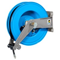 Starrer automatischer Schlauchaufroller für Fett mit 10 - 30m Schlauch 1/4'', 3/8'' oder 1/2'', Stahl lackiert, 275 - 400 bar Starrer automatischer Schlauchaufroller für Fett mit 10 - 30m Schlauch 1/4'', 3/8'' oder 1/2'', Stahl lackiert, 275 - 400 bar