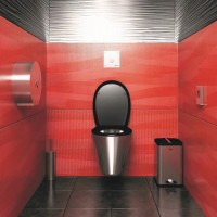 Vorschau: Edelstahl WC-Bürstengarnitur SLZN19 zur Wandmontage - Muster Toilette Vorschau: Edelstahl WC-Bürstengarnitur SLZN19 zur Wandmontage - Muster Toilette