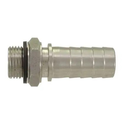 Edelstahl Schlauchtülle mit Außengewinde 1/2" und 19 mm Tülle