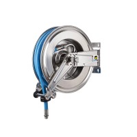 Edelstahl Schlauchaufroller Food mit 10 - 30 Meter Schlauch 1/2'' FDA Edelstahl Schlauchaufroller Food mit 10 - 30 Meter Schlauch 1/2'' FDA