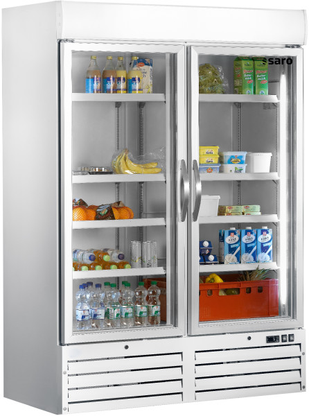 SARO Kühlschrank mit 2 Glastüren - weiß, Modell G 920  Kategorie: KÜHL- UND TIEFKÜHLTECHNIK Brutto-Gewicht: 241,00 kg EAN: 4017337323821 Versandart: Spedition (1 XP)