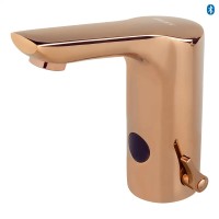 Elektronische Waschtischarmatur mit Mischer SLU76NF - rosé gold - Batterie- oder Netzbetrieb Elektronische Waschtischarmatur mit Mischer SLU76NF - rosé gold - Batterie- oder Netzbetrieb