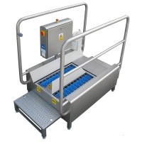 Edelstahl Sohlenreiniger mit Sensor-Automatik Edelstahl Sohlenreiniger mit Sensor-Automatik