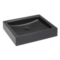 Edelstahl Aufsatzwaschtisch schwarz 39,5 x 35 cm Edelstahl Aufsatzwaschtisch schwarz 39,5 x 35 cm