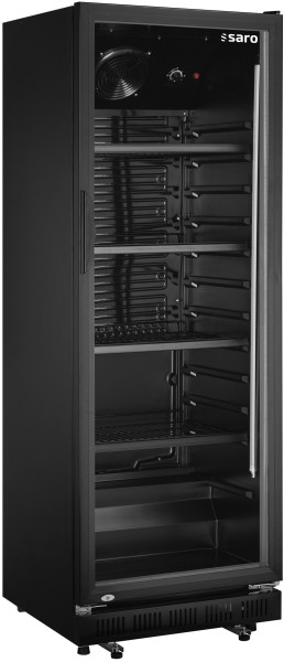 SARO Getränkekühlschrank mit Glastür - schwarz, Modell GTK 360  Kategorie: KÜHL- UND TIEFKÜHLTECHNIK Brutto-Gewicht: 79,00 kg EAN: 4017337037391 Versandart: Spedition (1/2 Pal.)