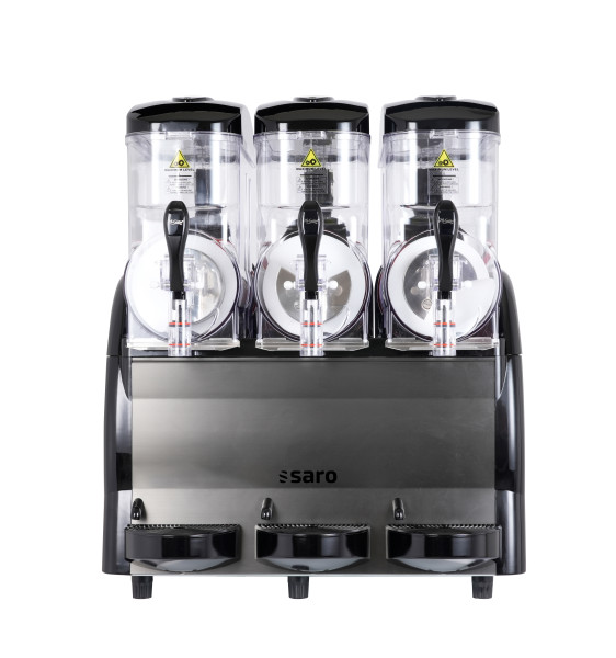 SARO Slush-Eis-Maschine 3 x 12 Liter Modell NOYA 3  Kategorie: KÜHL- UND TIEFKÜHLTECHNIK Brutto-Gewicht: 92,00 kg EAN: 4017337067510 Versandart: Spedition (1 FP) Neuheit im Saro-Katalog Nr. 37