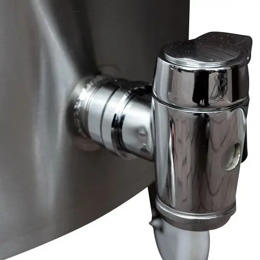 Auslaufhahn Edelstahl Kochkessel