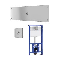 Vorwandelement WC mit Drückerplatte SLW04PA, behindertengerecht Vorwandelement WC mit Drückerplatte SLW04PA, behindertengerecht