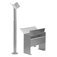 Edelstahl Waschbürstenhalter für SB-Waschanlagen, 2-teilig Edelstahl Waschbürstenhalter für SB-Waschanlagen, 2-teilig