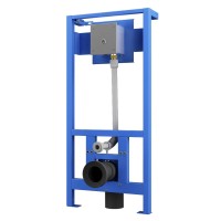 Vorwandelement WC mit Drückerplatte SLW10PA, vandalensicher - für Nassbau Vorwandelement WC mit Drückerplatte SLW10PA, vandalensicher - für Nassbau